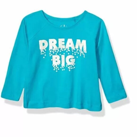 Freestyle Revolution Girls' Dream Big Long Sleeve Top TURQUOISE SIZE 4T SEALED - Picture 4 of 5
